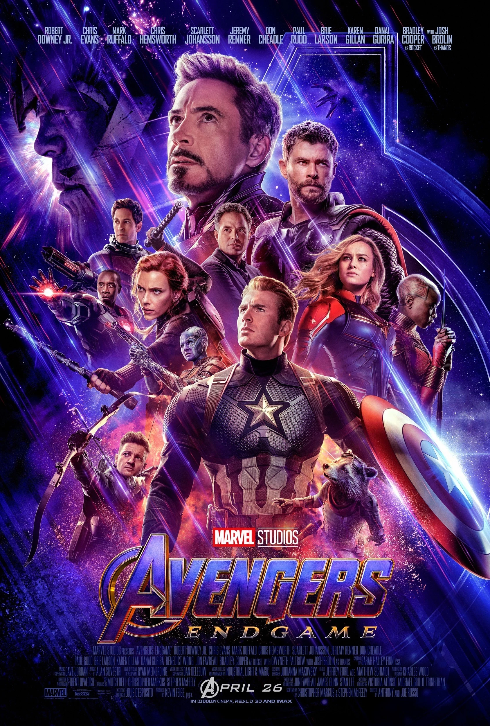 Avengers Endgame movie poster - upcoming in queue